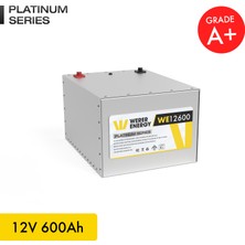 WERER ENERGY 12V 600Ah LiFePO4 Platinum Series Bluetooth'lu Lityum Demir Fosfat Akü