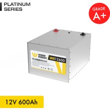 WERER ENERGY 12V 600Ah LiFePO4 Platinum Series Bluetooth'lu Lityum Demir Fosfat Akü