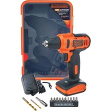 Black Decker 5 Yıl Darbesiz LD12SP Akülü Vidalama 12 Volt 1,5 Watt 2 Yıl Anahtarsız Kablosuz 12 Volt Uç Setli 1