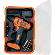 Black Decker 5 Yıl Darbesiz LD12SP Akülü Vidalama 12 Volt 1,5 Watt 2 Yıl Anahtarsız Kablosuz 12 Volt Uç Setli 1