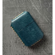 Nikura Craft Nikuracraft El Yapımı Hakiki Deri Kılıflı Zippo Tarzı Benzinli Çakmak Kişiye Özel Deri Kılıflı Çakmak