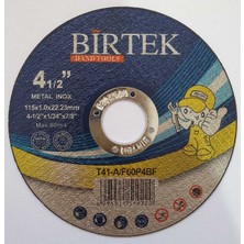 Birtek Metal Kesici Taş 115X1 Inox Kesme Taşı (50 Adet)