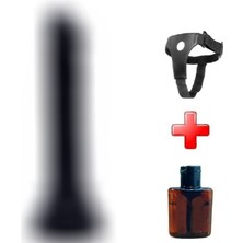 Vomentrend 13 cm Belden Bağlamalı Testissiz Vantuzlu Realistik Zenci Penis Dildo