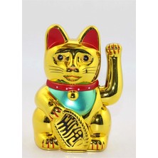 Rahan Maneki Neko Feng Shui Bereket Şans Mutluluk Çağıran Şans Kedisi Pilli Hareketli Pati Feng Shui Büyük