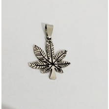 Hg.Aksesuar Unisex Yaprak Figürlü Çelik Kolye Ucu