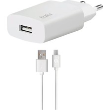  TS01 Seyahat Şarj Aleti 1.5A + Microusb Kablolu Beyaz
