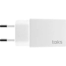  TS01 Seyahat Şarj Aleti 1.5A + Microusb Kablolu Beyaz