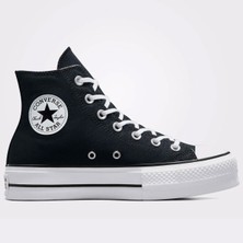 CONVERSE Chuck Taylor All Star Platform Canvas 560845C Unisex SİYAH/BEYAZ Günlük Sneaker Ayakkabı