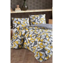 Çeyiz Diyarı Varvara Çift Kişilik Nevresim Takımı Sarı