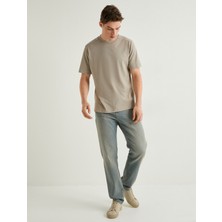 Koton Yıkamalı Tişört Bisiklet Yaka Kısa Kollu Pamuklu