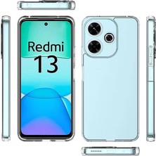 Caseart Xiaomi Redmi 13 Kapak Kamera Korumalı Süper Silikon Şeffaf Kılıf