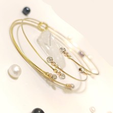 Eşsiz Dorika Toplu Kelepçe Bilezik 14 Ayar Altın Hd Videolu