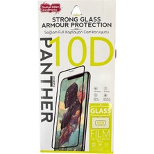 10D PANTHER iPhone Xs Max Ekran Koruyucu Cam Şeffaf