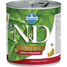 N&d Prime Tavuk ve Narlı Yavru Konserve Köpek Maması 285 gr
