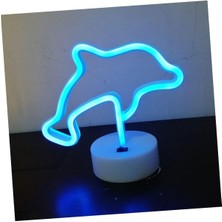 Neon Işık Gece Lambası Ev Için Neon Lamba Düğün Parti Dekoru Için Duvar Dekoru Yunus Balığı Tasarıml