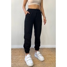 Siyah Jogger Eşoftman Altı