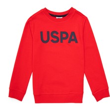 U.S. Polo Assn. Erkek Çocuk Kırmızı Bisiklet Yaka Sweatshirt 50289143-VR030