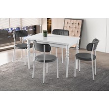 Sivas Gözde Mobilya Cunda  Beta Ahşap Masa Sandalye Takımı 70X110