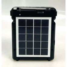 Bluetoothlu Şarjlı Radyo Güneş Enerjili 2 Ampullü Solar Set - Güneş Enerjili Solar Lamba NS-2730LS