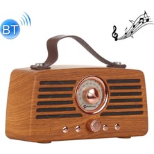 Nostaljik Radyo Eskitme Tarzı Ahşap Görünüm Bluetooth Hoparlör