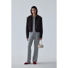 Suud Collection Gri Cosie Beli Lastikli Pantolon