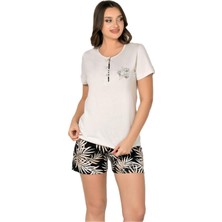 Yazlık Kadın Kısa Kol Şortlu Takım