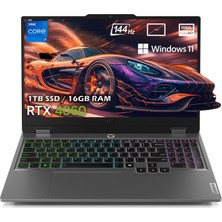 Lenovo Loq 15IRX9 Intel Core I7-13650HX 16GB Ddr5 1tb SSD RTX4060 8gb 15.6 Inç 144Hz Full Hd W11PRO Gaming Laptop 83DV00HNTRP44