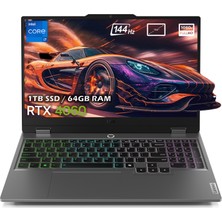 Lenovo Loq 15IRX9 Intel Core I7-13650HX 64GB Ddr5 1tb SSD RTX4060 8gb 15.6 Inç 144Hz Full Hd Freedos Gaming Laptop 83DV00HNTRP12