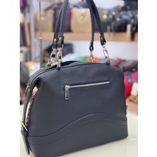 Arba Bag & Accesory Ön Gövdesi Gerçek Süet Parlak Şerit Detaylı Kadın Omuz Çantası