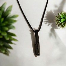 Hg.Aksesuar Erkek Çelik Bar Kolye Ucu