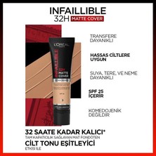 L'Oréal Paris 3 Adet Infaillible Matte Fondöten SPF25 Cool Undertone 175 ve Rosıe