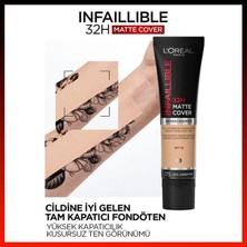 L'Oréal Paris 3 Adet Infaillible Matte Fondöten SPF25 Cool Undertone 175 ve Rosıe