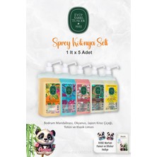 Eyüp Sabri Tuncer 1 Litrelik 5'li  Sprey Kolonya Seti  ve Rosıe