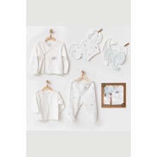 Andywawa Fil Baskılı 5'li Erkek Hastane Çıkışı - Ekru