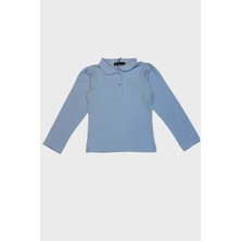 Woorage Yakası Nakışlı Badi - Açık Mavi