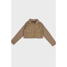 Woorage Düğmeli Kız Ceket - Bej