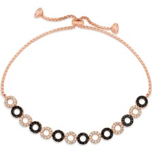 Gümüş Rose Halka Asansör Bileklik