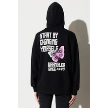 Wrangler Loose Fit Rahat Kesim Kapüşonlu Şardonlu Sweatshirt