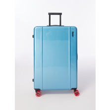 Floyd Mavi Unisex 50,5X78X29 cm Çekçekli Sert Valiz Trunk - Pacific Blue