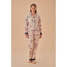 Suwen Aida Gömlek Yaka Pijama Takımı