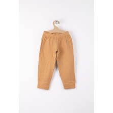 Bross Bebek Müslin Beli Lastikli Pantolon  Pamuk BNL-0014_CML