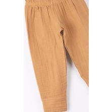 Bross Bebek Müslin Beli Lastikli Pantolon  Pamuk BNL-0014_CML