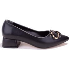 Dagoster DZA07-1006045CN Siyah Klasik Topuklu Kadın Ayakkabı