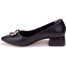 Dagoster DZA07-1006045CN Siyah Klasik Topuklu Kadın Ayakkabı