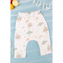 Bebek Müslin Beli Lastikli Şalvar Pantolon Pamuklu BNL-0008