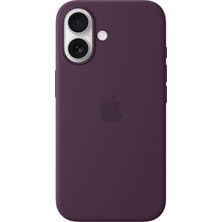 Apple iPhone 16 Silicone Case With Magsafe - Plum