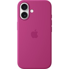 Apple iPhone 16 Silicone Case With Magsafe - Fuchsia