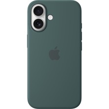 Apple iPhone 16 Silicone Case With Magsafe - Lake Green