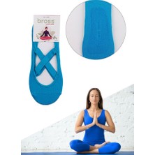 Bross Kadın Mor Kaydırmaz Taban Yoga Çorap Onl-02558