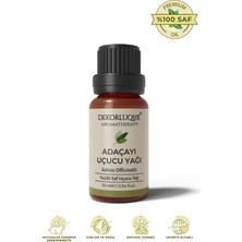 Adaçayı Uçucu Yağı Saf & Doğal Aromaterapi Buhurdanlık Difüzör Cilt Bakım Yağı 10 Ml